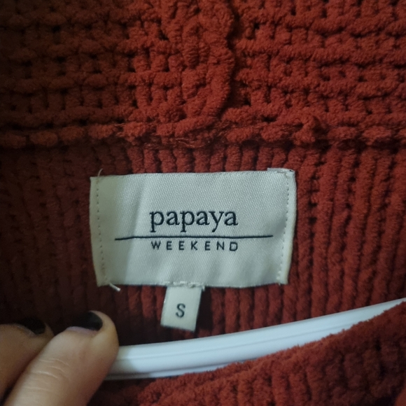 Papaya Cowl Turtleneck Sweater - Picture 3 of 3